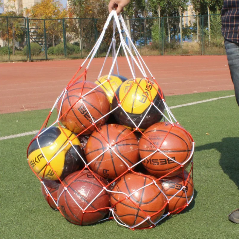 ActEarlier футбол баскетбол волейбол Футбол регби мяч сумка для хранения Draw шнур сетка мешок мяч Carry Net для 7-10 мяч