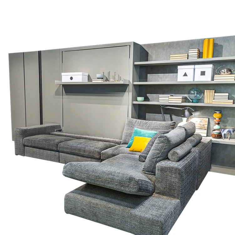 Space Saving Vertical Murphy Bed Mechanism Manual Folding Storage