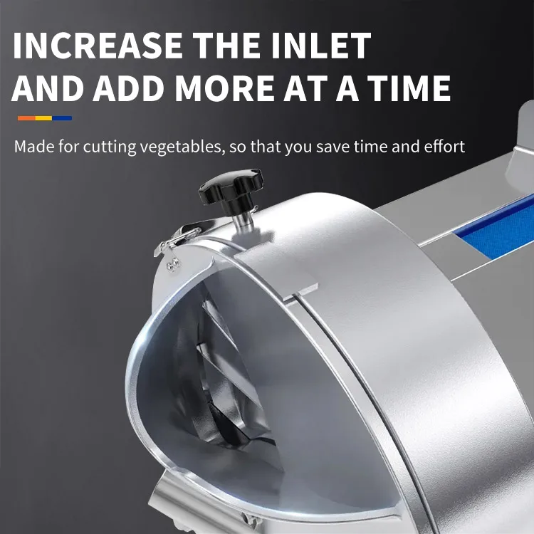 Fully Automatic New Vegetable Cutter Efficiently Slicing Vegetables Into Various Shapes Sizes and Ingredients