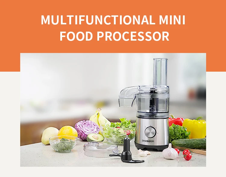 Multifunction Pureeing Slicing Mini Chopper Electric Food Processor