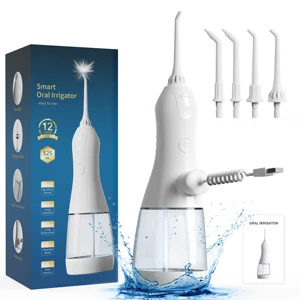 Wireless Charing Inductive Charging Base Ipx8 Waterproof Cordless Teeth Cleaner Water Flosser Oral Irrigator