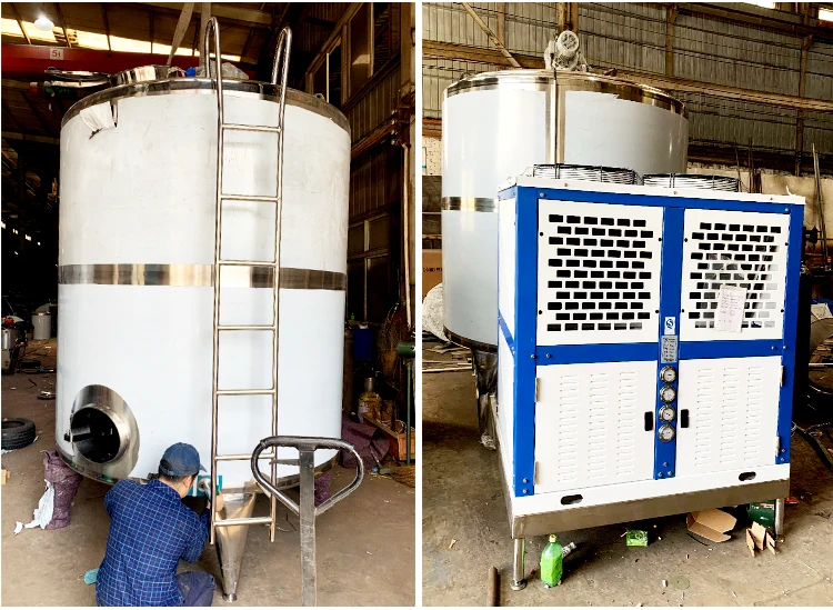 U Shape Milk Cooling Tank