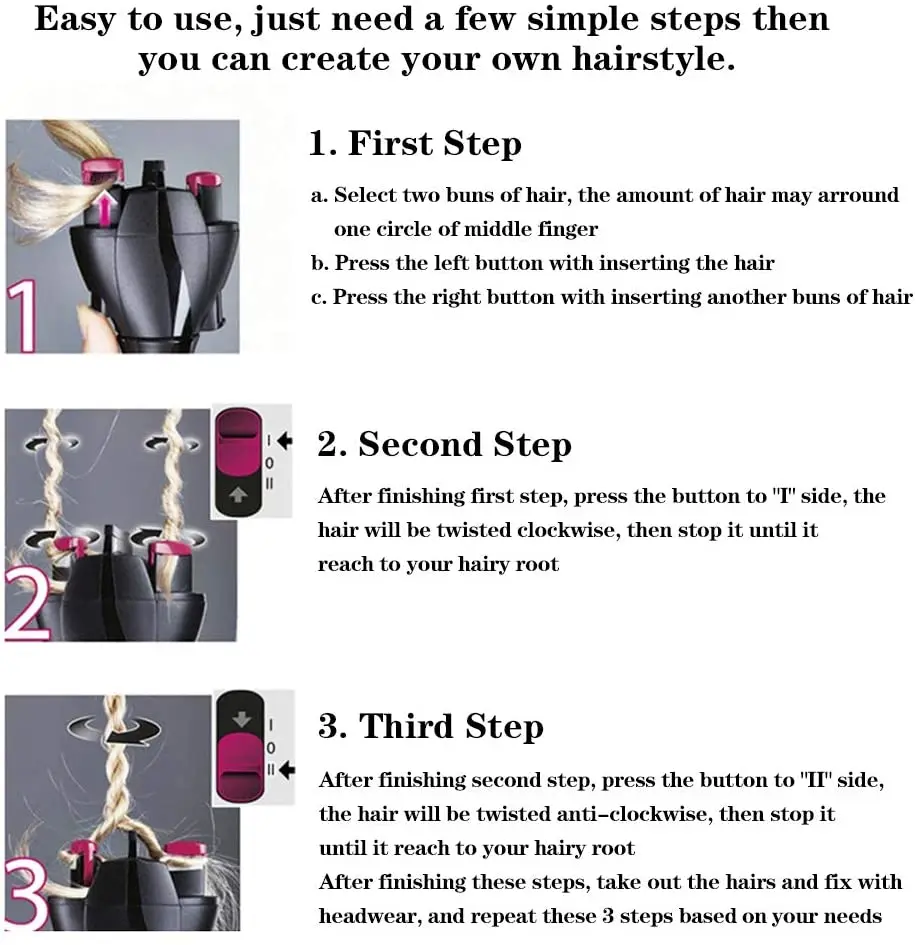 Braiding Hairstyle Cabello Hair Styling Tool Hair Braider Automatic Twist Braider Knitting Device Hair Braider Machine