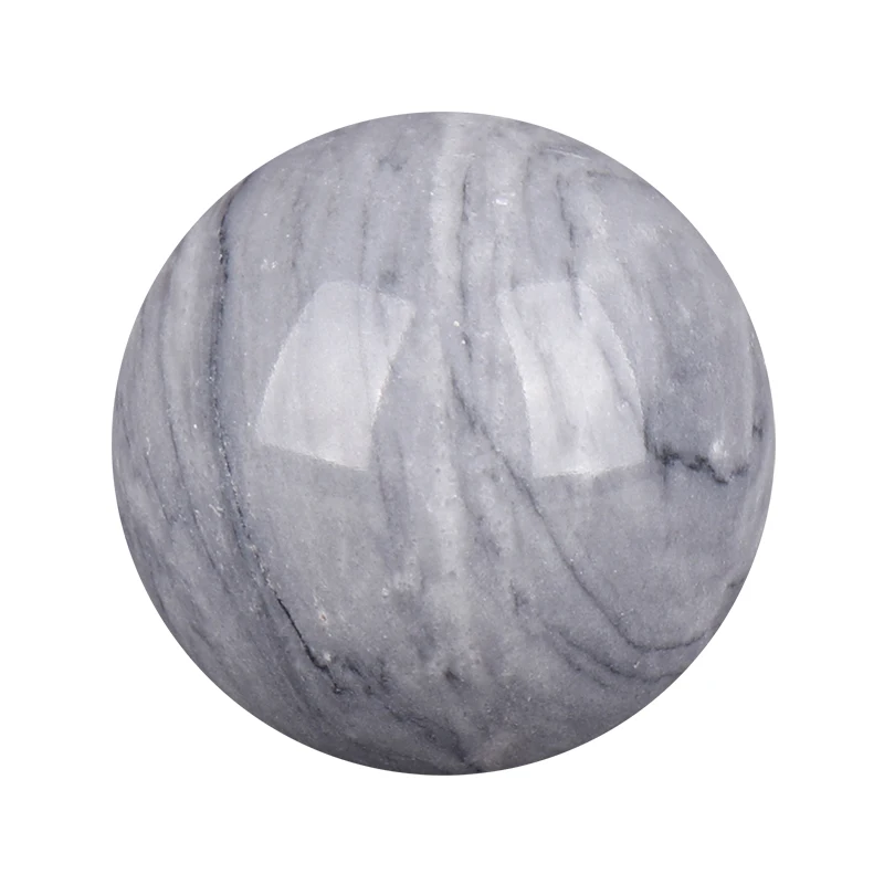 50 Pcs 3Cm Assorted Mix Natural White Black Grey Yellow Mini Marble Sphere Ball