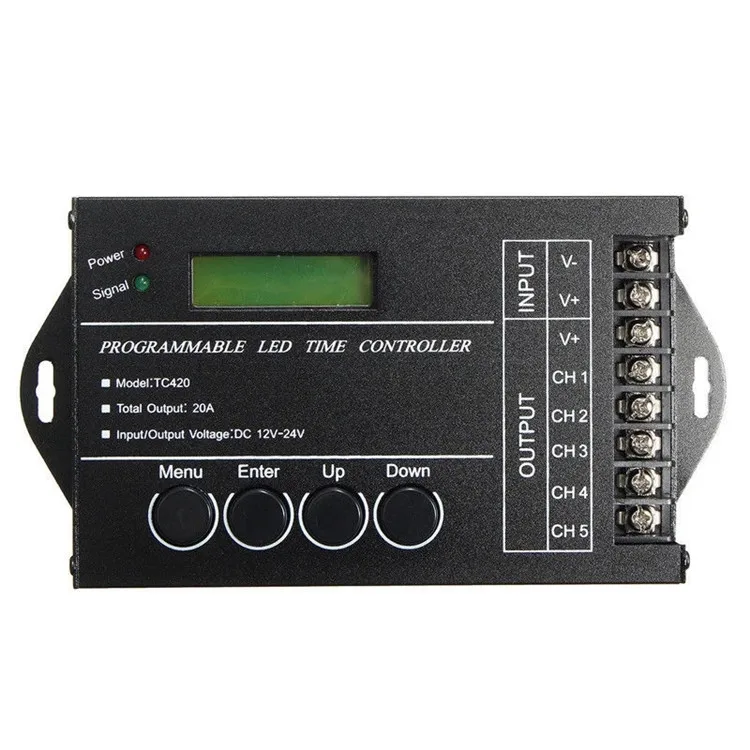 Lighting Timer Dimmer Led Wifi Controller TC420 Software Programmable With USB Cable CD ROM