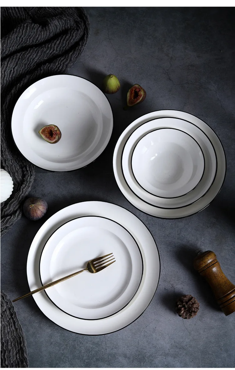 Factory Direct Sales Can Customize Ceramic Tableware Sets, Western ...