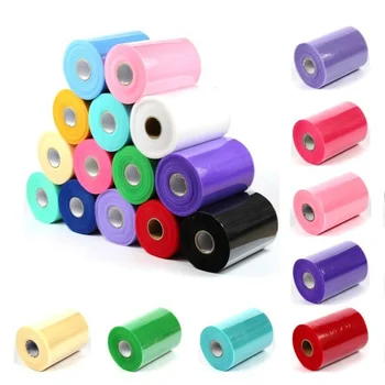 Wholesale 100 Yards 6 inch Polyester 63 Colors TUTU Tulle Fabric Tulle Rolls For Wedding Supplies Baby Skirts Dresses