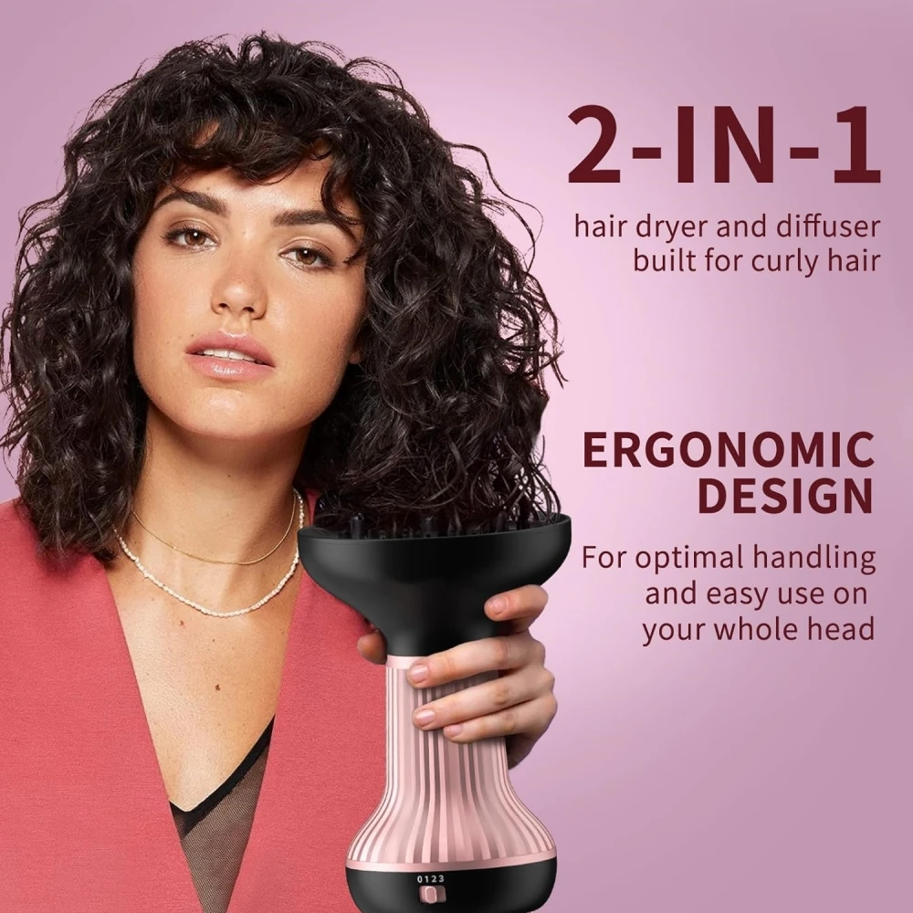 Diffuser Salon Universal Diffuser Hair Dryer Hair Dryer Professional Salon 600W High Speed Nozzle Attachment