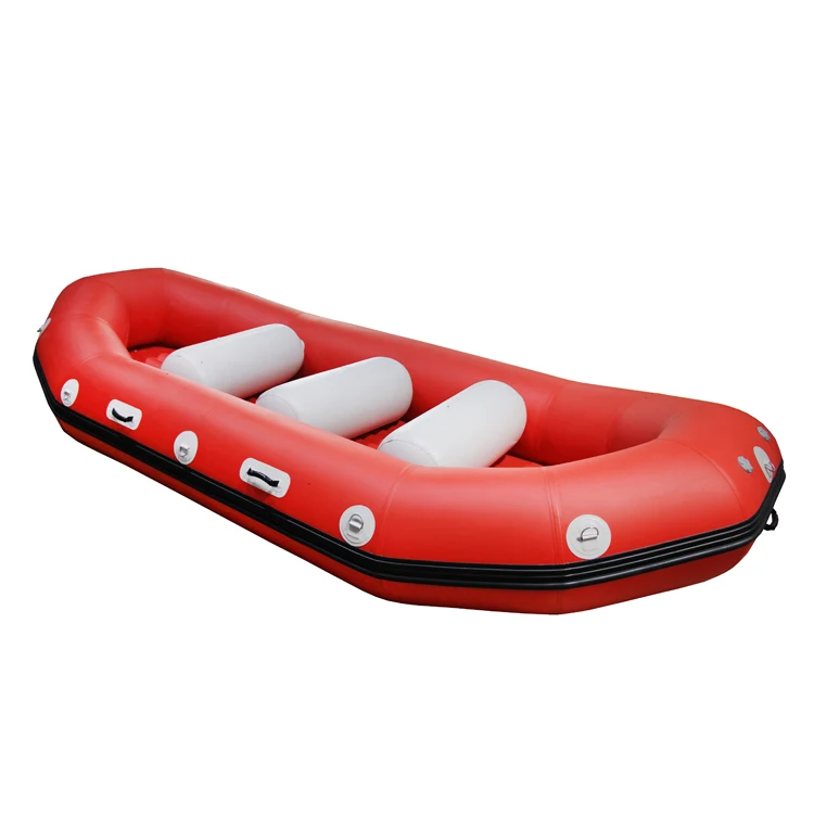 Barco de rafting inflable de aguas bravas 10 pies PVC Hypalon botes de remos ZBR-420