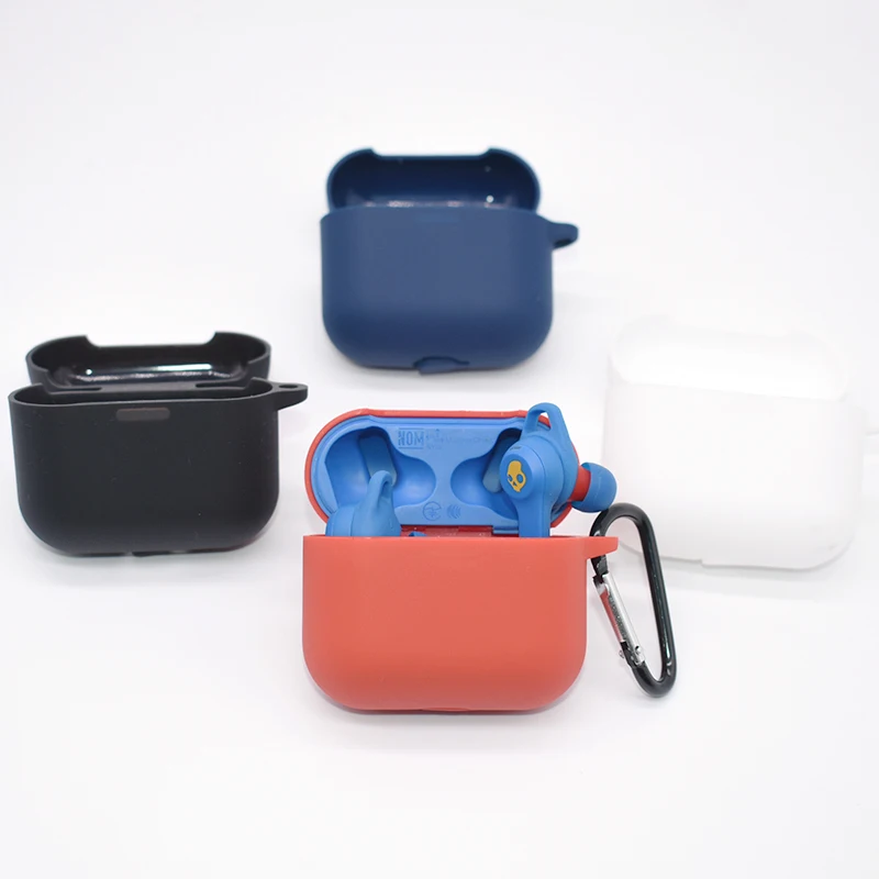 Factory Directly Wireless Earphone Silicone Protective Cover Case for Skullcandy Indy Evo True Case With Hook