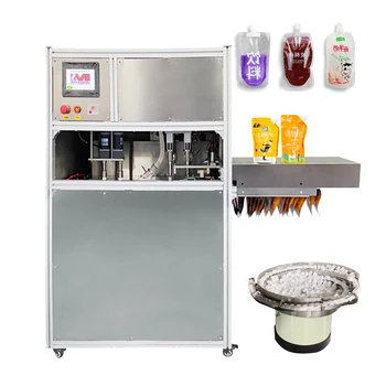 Automatic side spout doypack packaging machine juice mayonnaise food oil doypack stand pouch packing machine