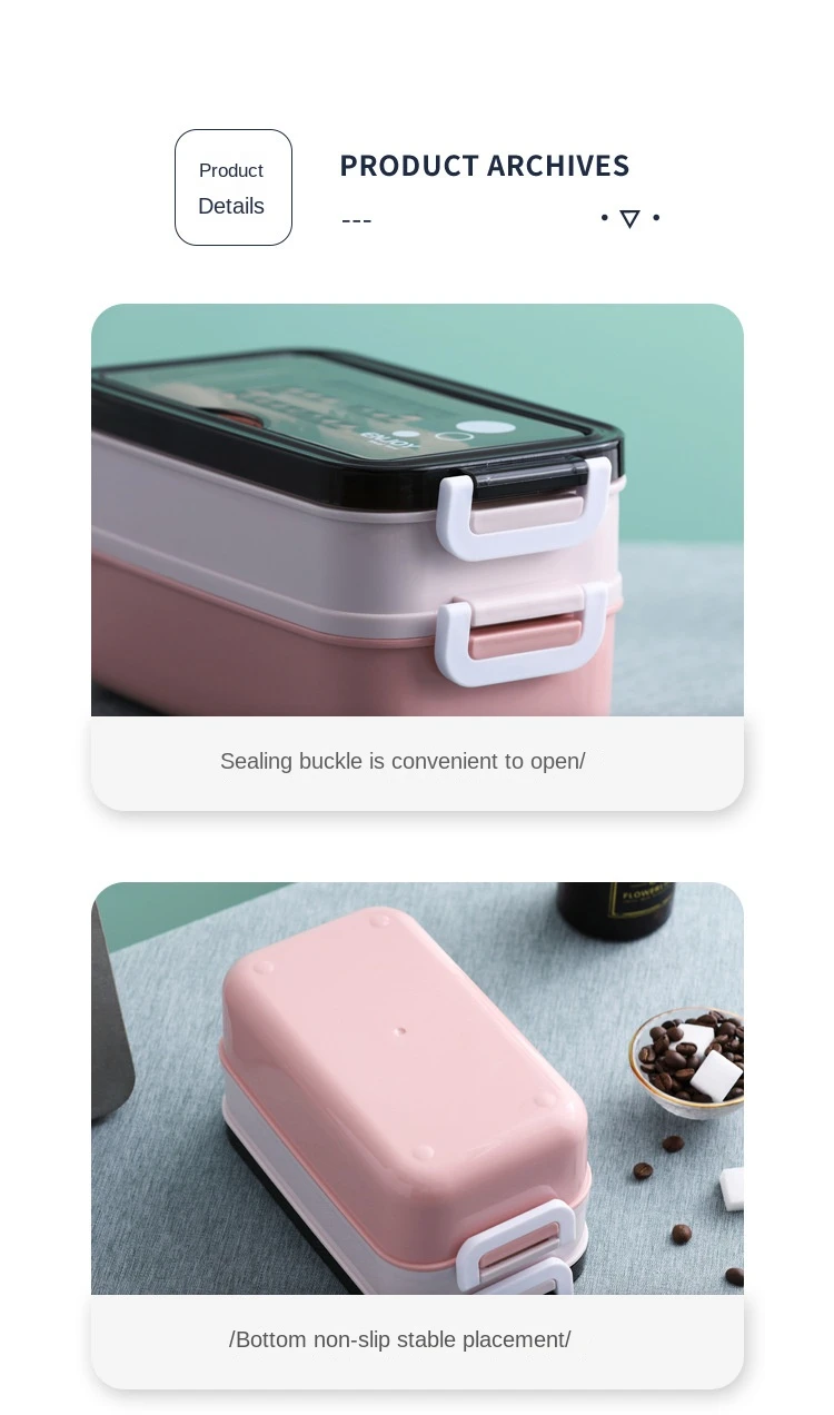 304 Stainless Steel And Plastic Stackable Airtight Keep Food Hot Tiffin