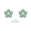 Flower Focal bead Mint Green SA207