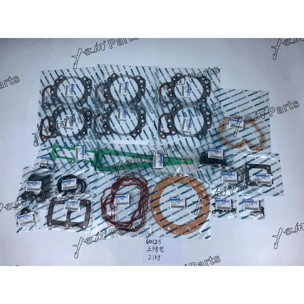 6D125 Upper Gasket Kit for Komatsu Engine