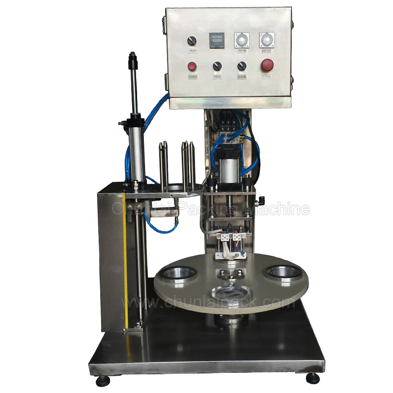 Semi-automatic Rotary Type Ice Cream Cup Filling Sealing Machine,Ice ...