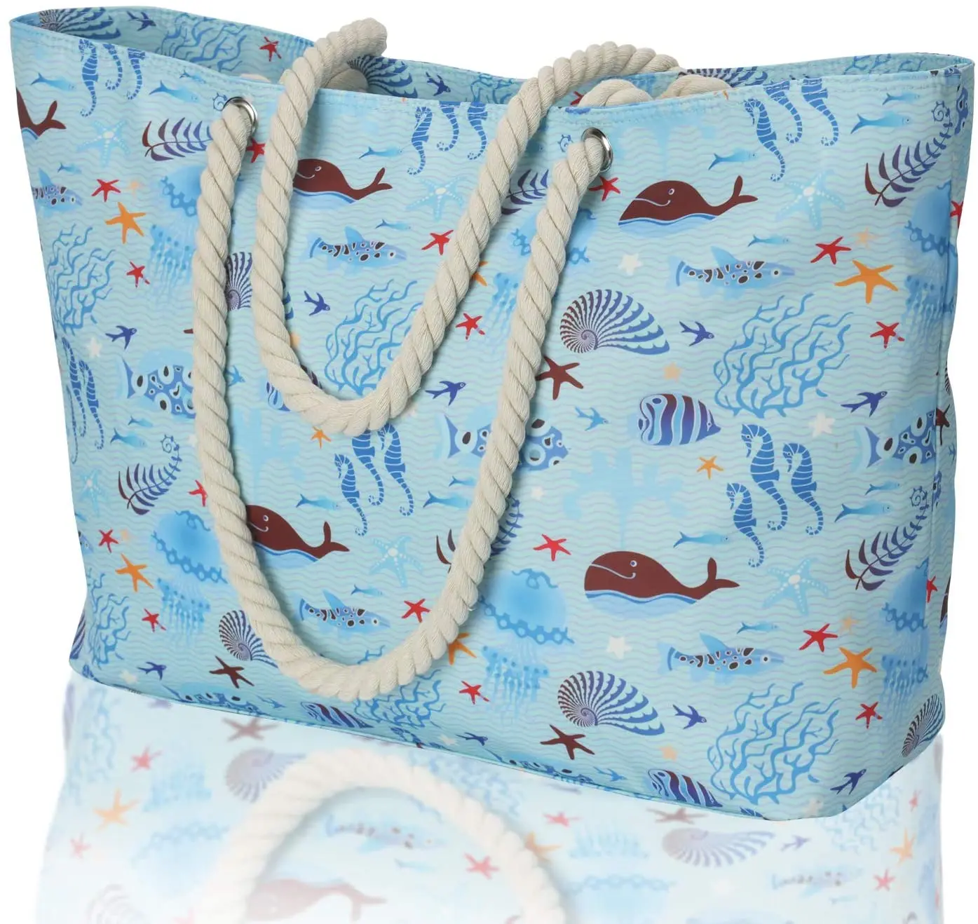 Sac De Plage étanche 40 L – Famille, Compartiment Humide, Fermeture éclair, Tissu Oxford 600D, Pliable, Pour Piscine Et Plage
