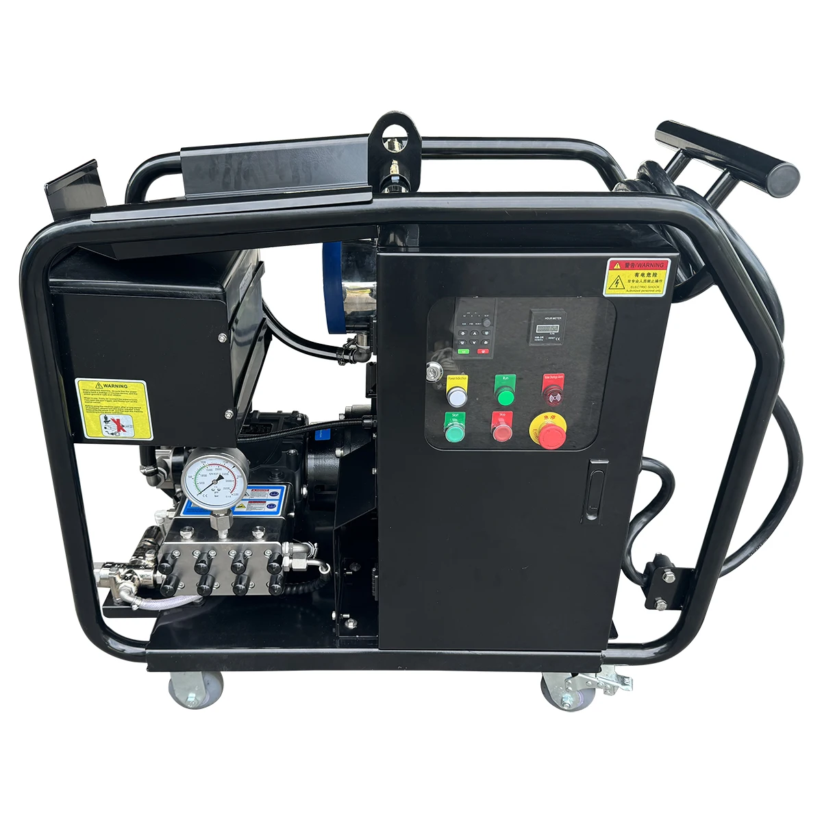 440V/60HZ 36KW 14500Psi 1000Bar 18Lpm Commercial Buildings Washing Industrial High Pressure Washer Remove Rust Deburring