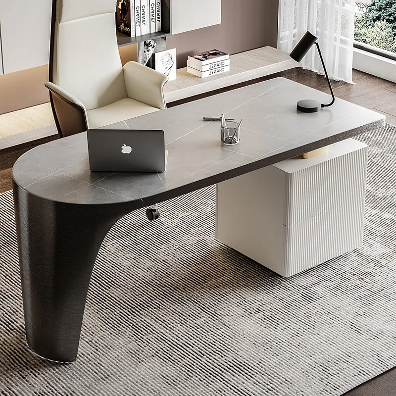 Luxury Slate Desk Modern Simple Study Corner Desk Italian Style