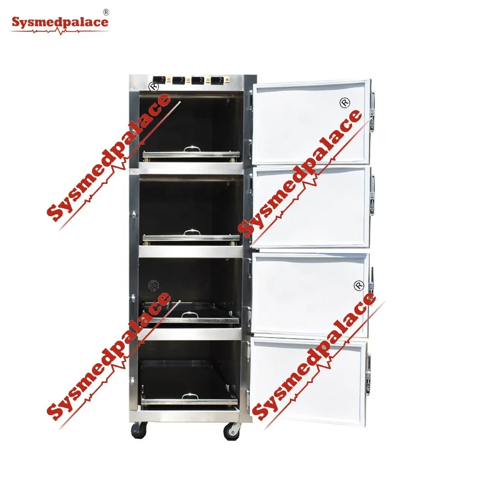 FREEZERPALACE 4 Drawers Individual Refrigeration Morgue Equipment Mortuary Refrigerator Cryotherapy Chamber  Supplies