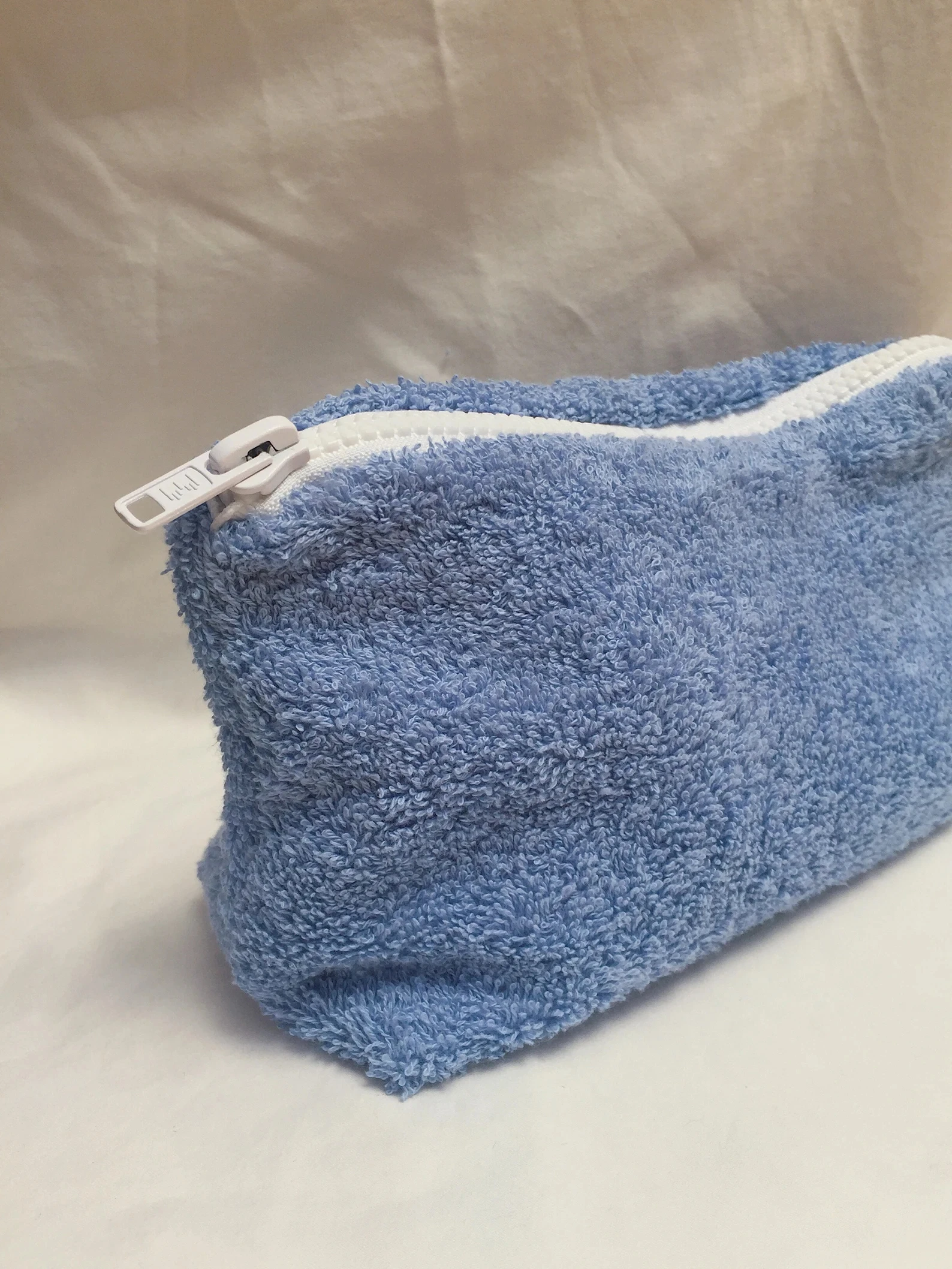 Snow White Terry Cloth Terry Towelling Cosmetic Makeup Bag Toiletry