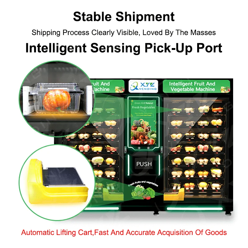 XYZ Custom Touch Screen Vending Machine for Fresh Foods