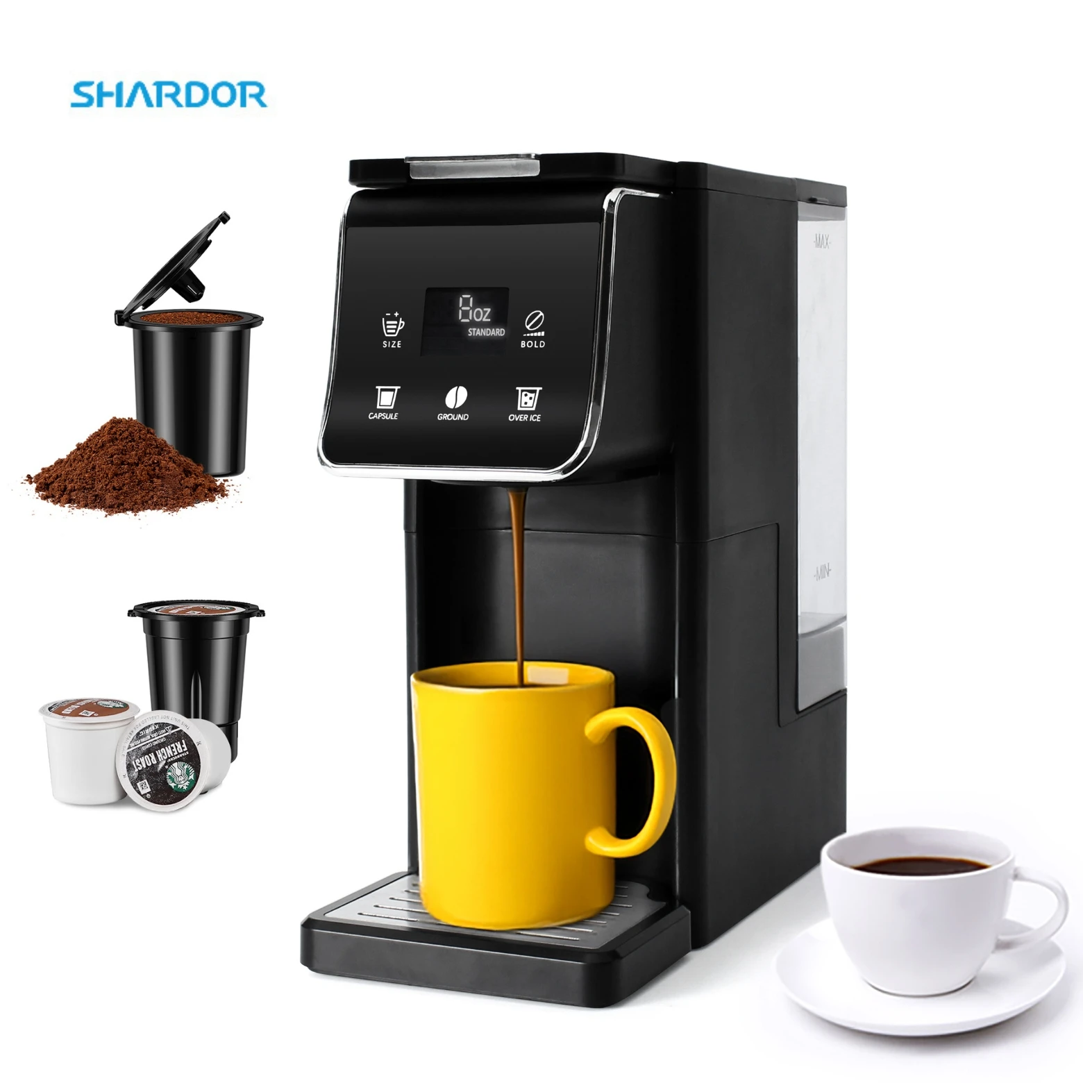 Multifunctional 3 In1 Espresso Coffee Machine for K-cup Capsule Coffee Brewer