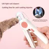 LED light-up nail clippers (cherry blossom pink)