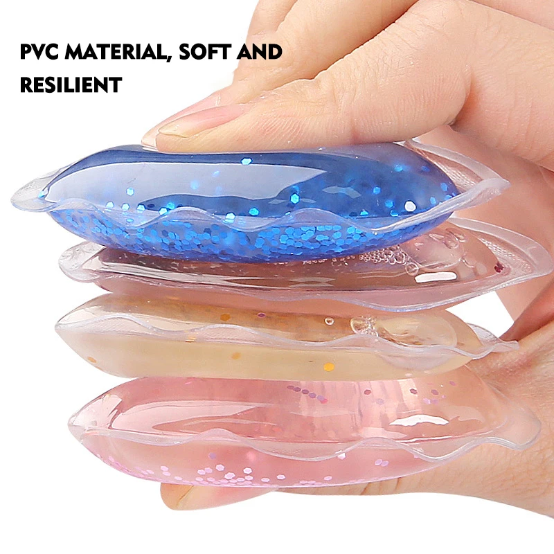 heart shape hot cold packs reusable custom logo sequin glitter hot cold compress pvc mini gel ice pack for cooler