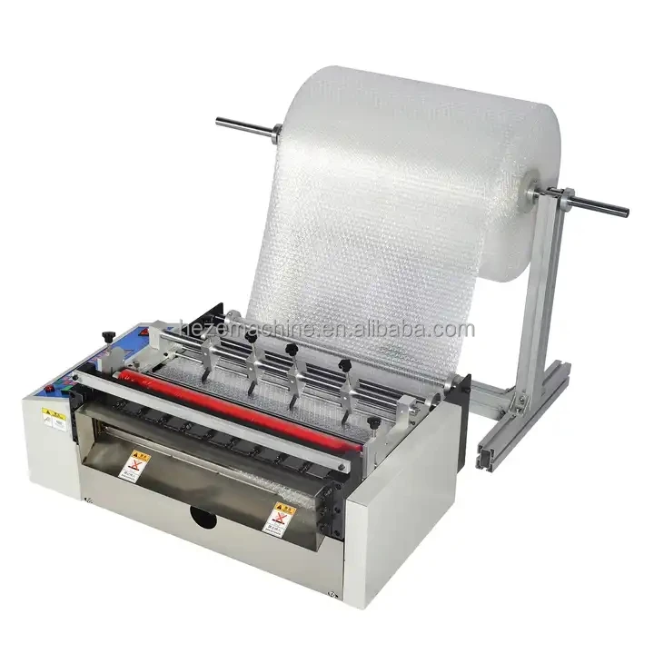 Automatic Small Paper Plastic Bubble Cutter Machine Aluminium Foil Pet Film Cut Rolls to Sheets Vinyl Pvc Roll Cutting Machine