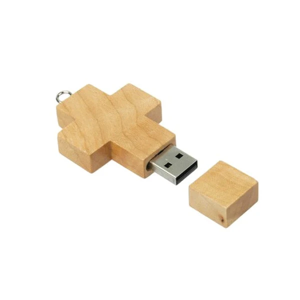 Gitra High Quality USB Flash Drive Pendrive 4G 8G Cross Shape Wooden USB Sticks 16GB 32GB 64GB 128GB 256GB