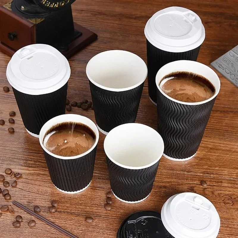 Size Coffee Cups With Logo Disposable Paper Cup For Cold Drinks