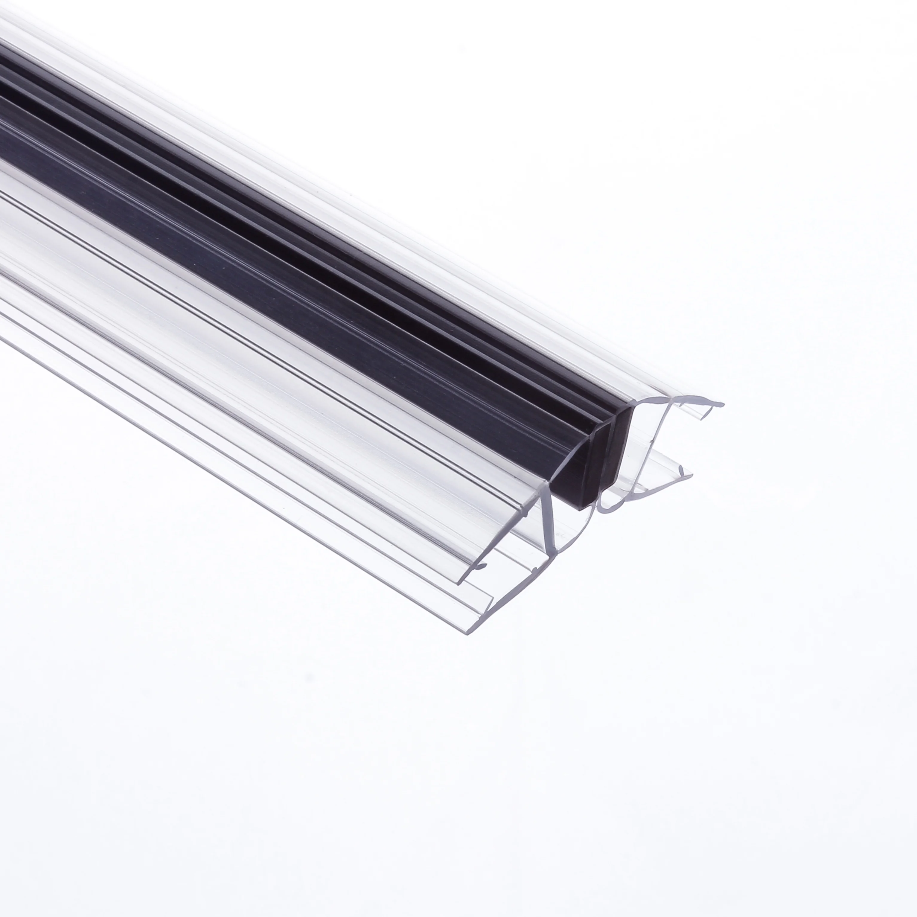 Shower Sliding Door Magnetic Weather PVC Edging Seal Strip 008C