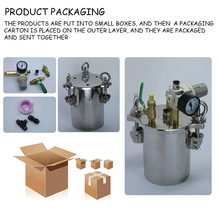 1l Stainless Steel Pressure Tank Glue Machine Tank Dispensing Glue Tank