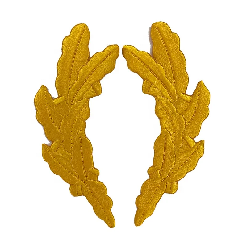 Wholesale Iron on Yellow Gold Scrambled Eggs Badge Patches