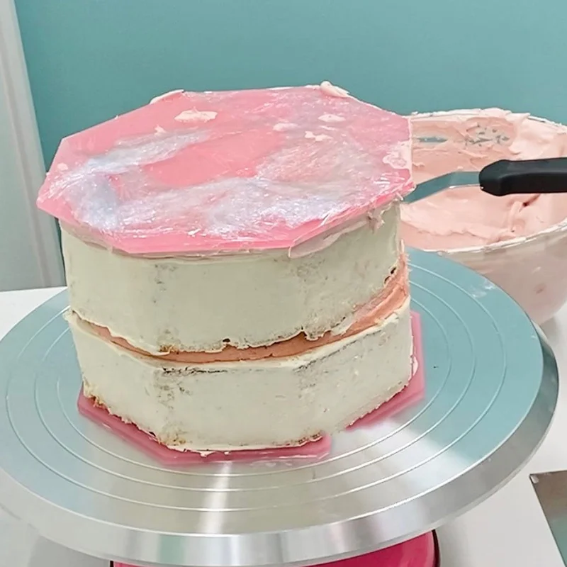 KAJENO Acrylic Cake Discs Set (2-Pack) - 5 Sizes 6.3-10.24 Inch Cake Decorating Scrapers For Buttercream & Frosting - View #6