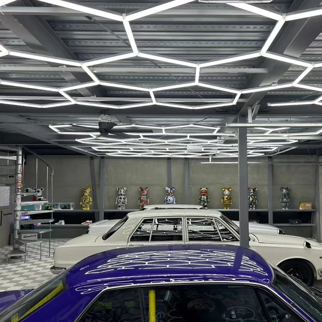 High Lightnesstakenow Pro Led Handheld Inspection Hexagon Panel Hex Led Ceiling Wall Detailing Studio Poshing Workshop Light