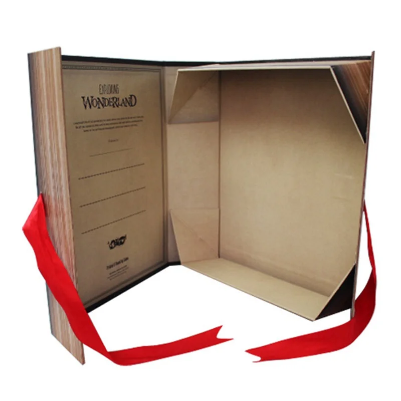 Custom elegant folding box for shoes scarf accessories logo customized eco friendly details