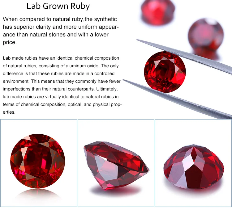 Lab on sale made rubies