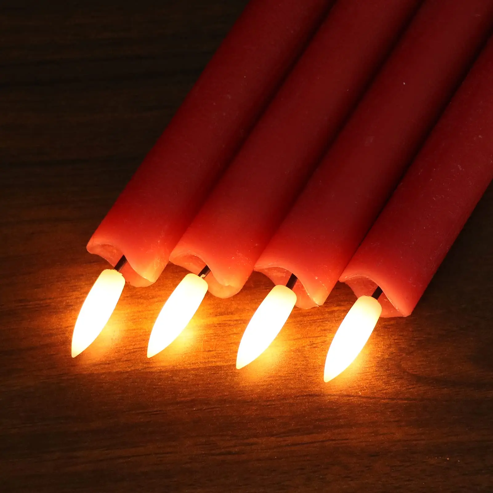 3D Led Warm Wick Light Candles Battery Flameless Taper Candles Bulk Flickering Christmas Wedding Decor Light With Remote supplier