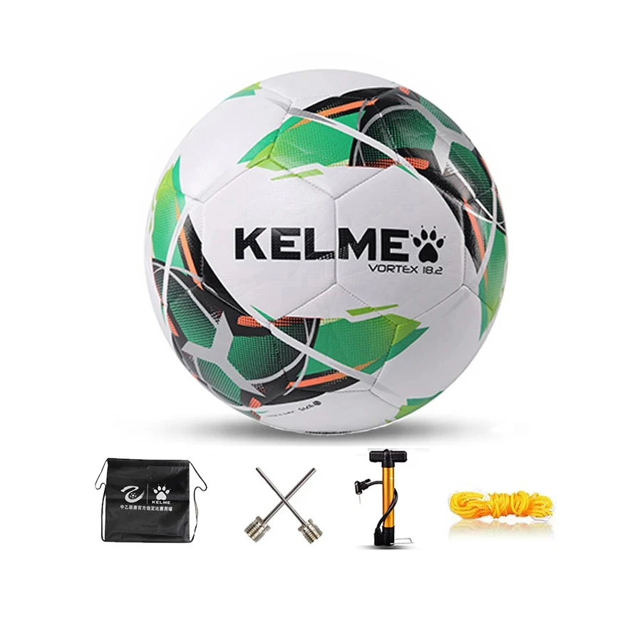 
Профессиональный Футбольный Мяч KELME для лагеря, мячи для тренировок, гол футбольного клуба из ТПУ, размер 3, размер 4, размер 5, красно-зеленый 