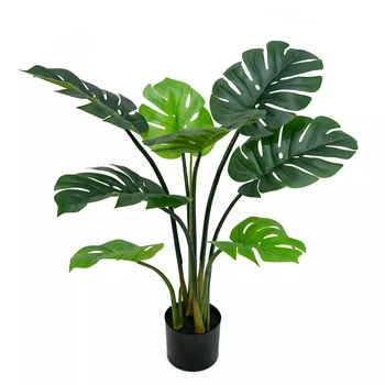 Wholesale Chinese Import Professional Indoor Bonsai High Simulation Decoration Monstera Artificial Plant