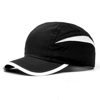 Spot quick-drying hat printing LOGO embroidery summer men's and women's light breathable cap visor advertising hat wholesale