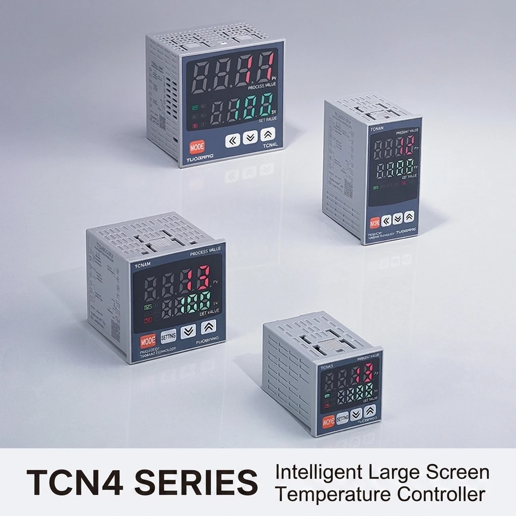 TCN4M 24RV 100-240VAC Auto Tuning PID Temp Controller 0.5% Accuracy SSR+Relay Output Customizable OEM Temperature 72*72MM