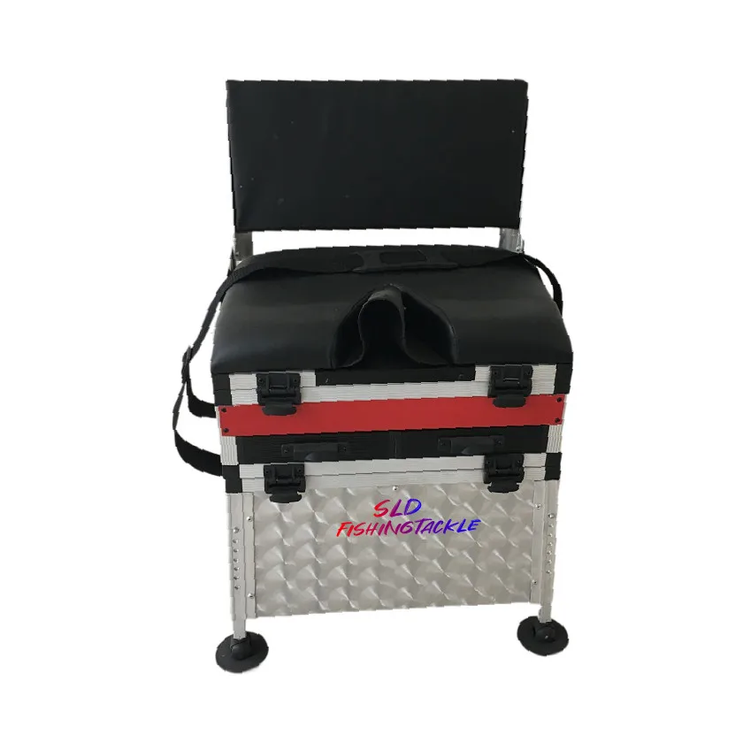 Fishing Tackle Fishing Seat Stool Boxes With Folding Backrest With