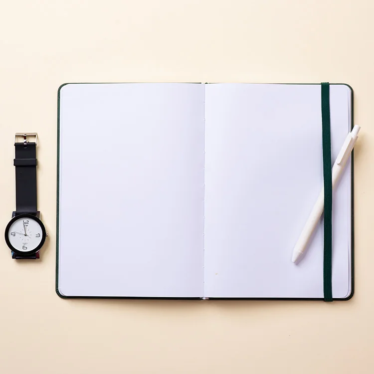 A5 дневник, Жесткая обложка, блокнот, винтажный журнал из искусственной кожи на заказ, блокнот с эластичной резинкой