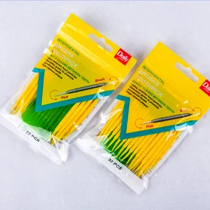 Daily Care Good Price Effective Oral Care Dental Picks Disposable Bendable Brush Interdental Picks 32picks Bulk Pack