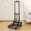 Foldable portable two-wheeled trolley