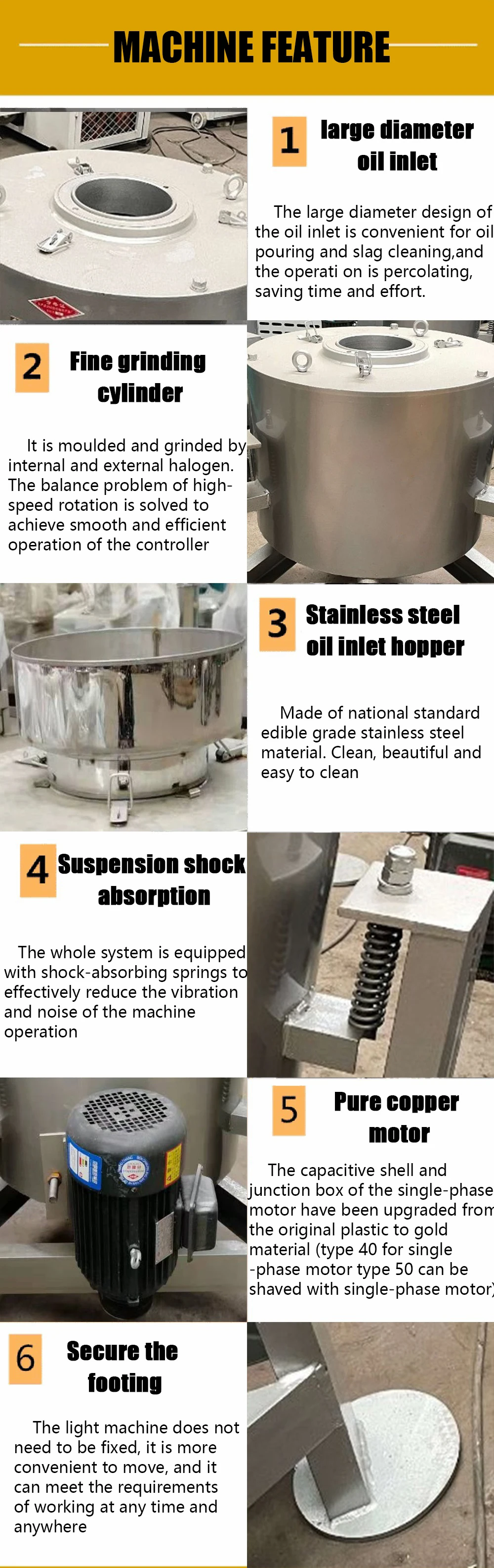 Portable Centrifugal Cooking Oil Purification Filtering Machinen Edible