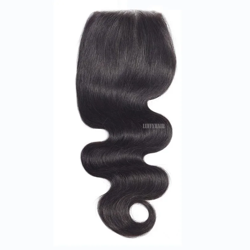 Base de seda con ondas naturales para el cuerpo, cabello humano brasileño con 4 clips para mujer_voghion.com