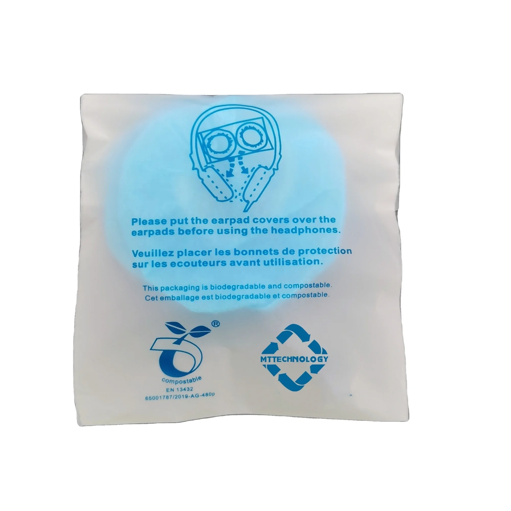 Airlines Disposable Non Woven Headset Earpad Cover factory